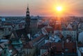 View of famous polish city Wroclaw. European Capital of Culture.