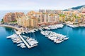 View on famous Port de Fontvieille in Monaco