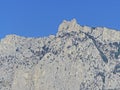 View of the famous prongs of the top of AI-Petri mountain. The height is 1234 m.