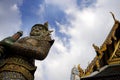 View of famous religion temple wat phra prakaew grand palace in Bangkok Thailand Royalty Free Stock Photo