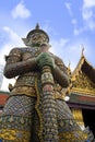 View of famous religion temple wat phra prakaew grand palace in Bangkok Thailand