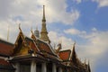 View of famous religion temple wat phra prakaew grand palace in Bangkok Thailand Royalty Free Stock Photo