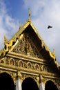 View of famous religion temple wat phra prakaew grand palace in Bangkok Thailand Royalty Free Stock Photo