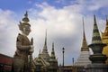 View of famous religion temple wat phra prakaew grand palace in Bangkok Thailand