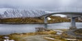 View of the Famous and Renowned Fredvang Bridge in Norway