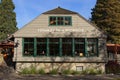 View of The famous restaurant `Stanley Park Brewing` in Vancouver