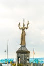 View of famous revolving statue situated in the port of Konstanz, bodensee, Germany....IMAGE Royalty Free Stock Photo