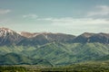 View of the famous Romanian mountains Royalty Free Stock Photo