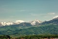 View of the famous Romanian mountains Royalty Free Stock Photo