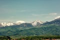 View of the famous Romanian mountains Royalty Free Stock Photo