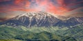 view of the famous Romanian mountains Fagaras Royalty Free Stock Photo