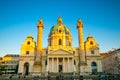 View of famous Saint Charles`s Church in Vienna, Austria Royalty Free Stock Photo