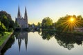 View of famous Saint-Paul church in Strasbourg, France Royalty Free Stock Photo