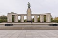 View of the famous Soviet Memorial in the Tiergarten park in Berlin, Germany