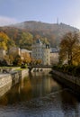 View of the famous spa city-Karlovy Vary . Czech Republic