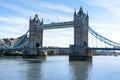 Tower Bridge over the River Thames, London, UK, England Royalty Free Stock Photo