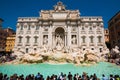 View of The Famous Trevi Fountain in Rome