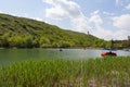 View of the famous `Turtle` lake in Tbilisi. Georgia country