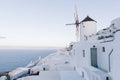 Famous white buildings of Oia town in Santorini