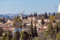 View of Famous Windmill, Jerusalem Royalty Free Stock Photo