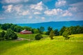 View of a farm in the rural Potomac Highlands of West Virginia.