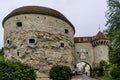 View of Fat Margaret Tower and Great Coastal Gate in the historic center of Tallinn, Estonia Royalty Free Stock Photo