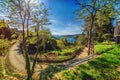 View of Fatih Sultan Mehmet Bridge in Beykoz district in Istanbul Royalty Free Stock Photo