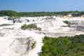 View of Faxe Kalkbrud, a Limestone quarry, Denmark Royalty Free Stock Photo