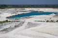 View of Faxe Kalkbrud, a Limestone quarry, Denmark Royalty Free Stock Photo