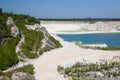 View of Faxe Kalkbrud, a Limestone quarry, Denmark