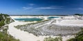 View of Faxe Kalkbrud, a Limestone quarry, Denmark Royalty Free Stock Photo