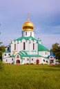 View of Fedorovskiy Cathedral in Pushkin Tsarskoye Selo, Saint-Petersburg, Russia.