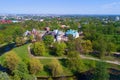 View of the Fedorovsky town on a sunny May day. Tsarskoye Selo, St. Petersburg. Russia