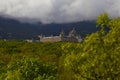 San Lorenzo del Escorial, Madrid, Spain, May 7, 2019, View from Felipe II`s Chair