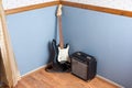 Fender guitar and amp Royalty Free Stock Photo