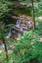 View of Fenwick Mines Waterfalls Royalty Free Stock Photo