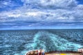 View from  the  ferry on English channel. Royalty Free Stock Photo