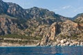 View from ferry to Sougia beach, south-west of Crete island