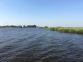 View from the ferry from Zwartsluis to Genemuiden Royalty Free Stock Photo