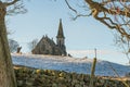 View from Fewston Reservoir toward St Andrews Church, Blubberhouses, North Yorkshire