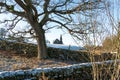 View from Fewston Reservoir toward St Andrews Church near Blubberhouses