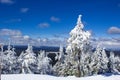 View from the Fichtelberg peak, Oberwiesenthal