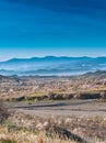 View of a Field of Almond Trees Royalty Free Stock Photo