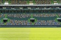 View on the field at FC Sporting stadium. Lisboa, Portugal