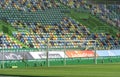 View on the field at FC Sporting stadium. Lisboa, Portugal