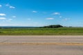 View of a field in Illinois country side Royalty Free Stock Photo