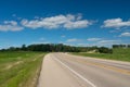 View of a field in Illinois country side Royalty Free Stock Photo