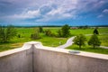 View of fields from the Pennsylvania Monument in Gettysburg, Pen Royalty Free Stock Photo