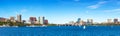 View of Financial District and Harbor in Boston, USA Royalty Free Stock Photo