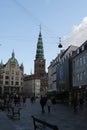 View of Financisl street stroeget Amagaer torv in capital